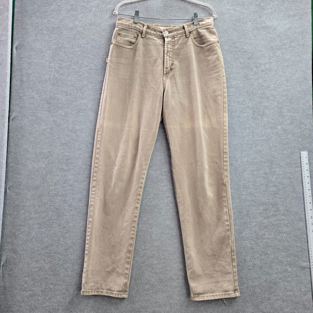 VINTAGE Bongo Women Jeans 13 Beige Denim Mom High Rise 90s USA READ
